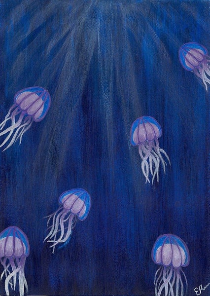 The Deep - Print of Acrylic Painting Carousel 1