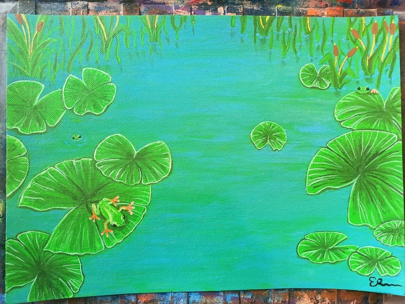 The Hidden Swamp - Print of Acrylic Painting Carousel 2