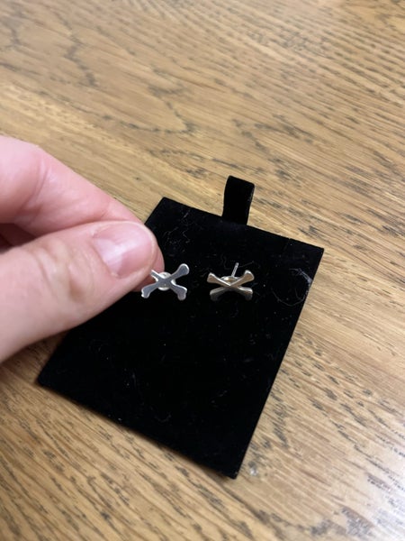 Meadowlark cross bone earrings Carousel 1