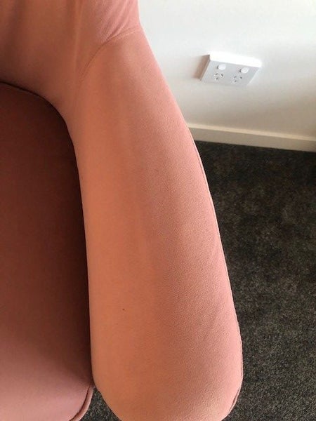 Freedom ‘Chloe’ Office Chair – Dusty Pink Velvet with Gold Accents Carousel 4