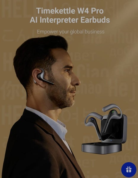AI Interpreter translator ear buds Timekettle Pro Carousel 2
