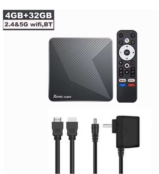 X88 PRO X5M Android 14 TV Box Amlogic S905X5M CPU HDR 8k 2.4G 5G Wifi6 BT5 32GB Carousel 9
