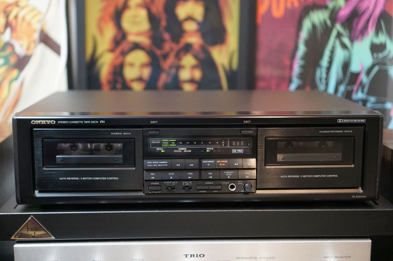 Onkyo R1 TA-RW404 Twin Stereo Cassette Tape Deck Made in Japan Carousel 2