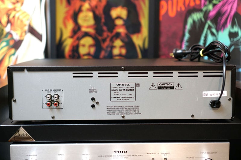 Onkyo R1 TA-RW404 Twin Stereo Cassette Tape Deck Made in Japan Carousel 8