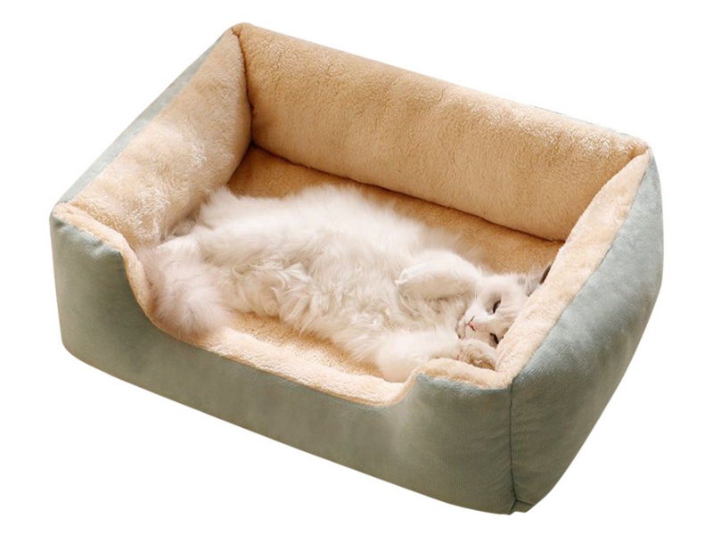 Rectangle Plush Pet Bed Dog Bed Cat Bed XL Carousel 1