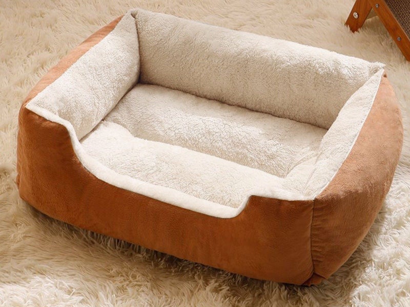 Rectangle Plush Pet Bed Dog Bed Cat Bed M Carousel 2