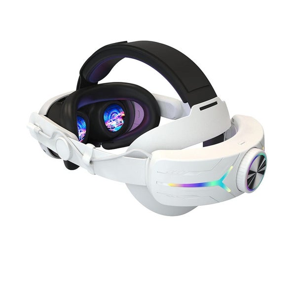 For Meta Oculus Quest 3 VR Head Strap RGB Comfort Headstrap White64765061207425110