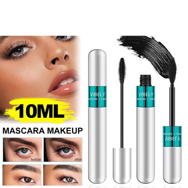 2x Vibely Mascara Lash Cosmetics 4D Thick Long Waterproof Silk Fiber Mascara ... Carousel 1