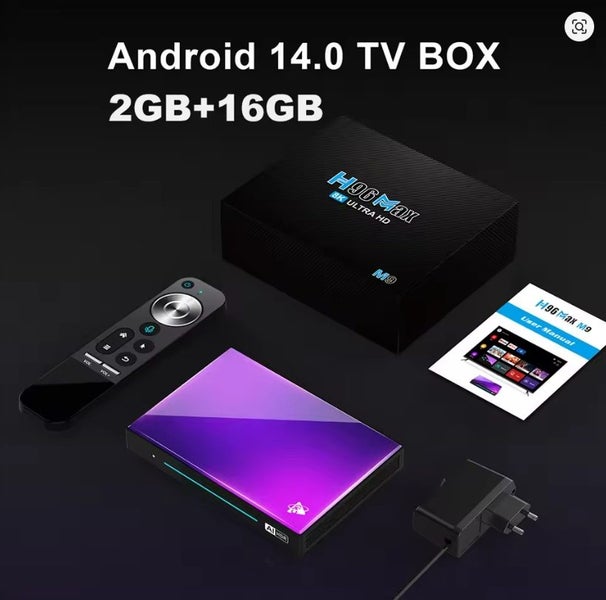 H96 MAX M9 AI Android 14 TV BOX NPU 6TOPS RK3576 8-Core 2.4G 5G Wifi6 2GB 16GB Carousel 1