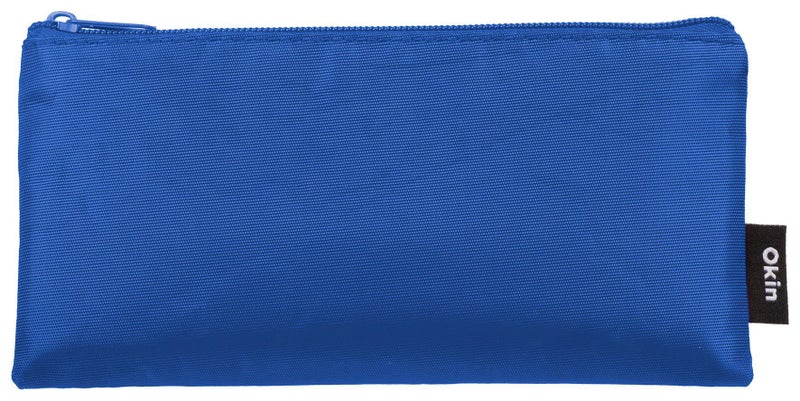 Okin Pencil Case Flat Blue 21cm x 11cm Carousel 1