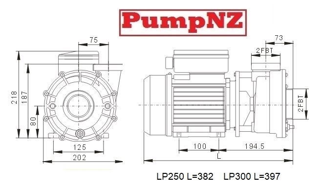 Whirlpool LP300 SPA Pool Pump 3HP - Very Quiet Commercial Carousel 2