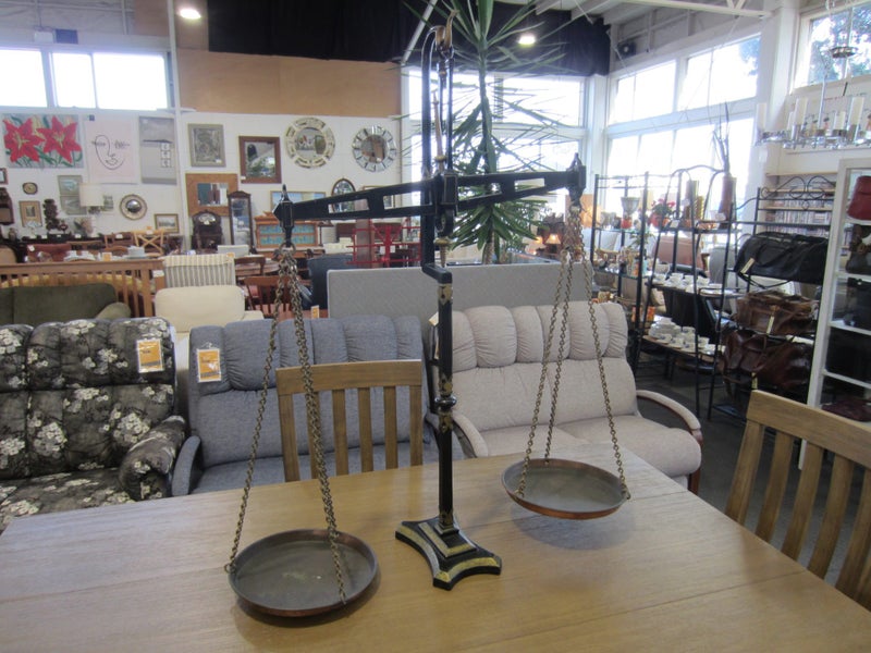 Large Antique Victorian Brass and Copper Scales Carousel 1