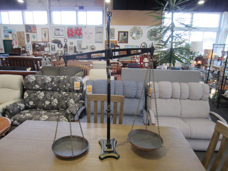 Large Antique Victorian Brass and Copper Scales Carousel 2