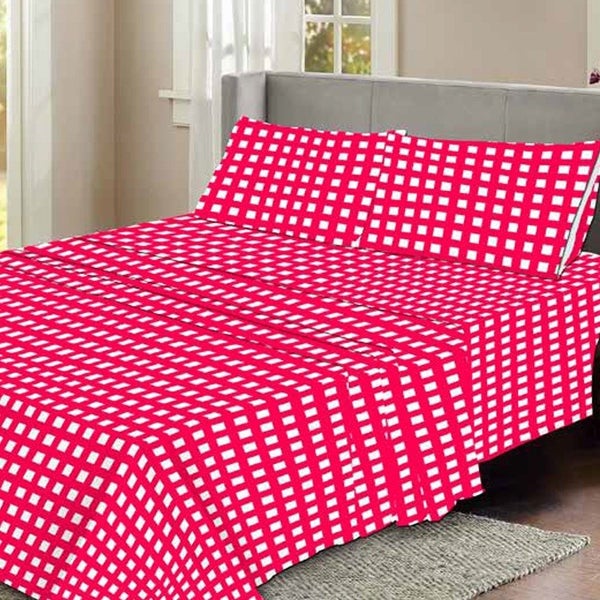 Check Flannelette Sheet Set by Elements Carousel 1
