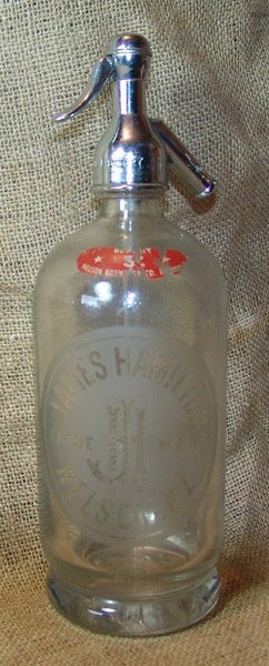 Glass Soda Syphon - James Hamilton - Nelson NZ Carousel 1