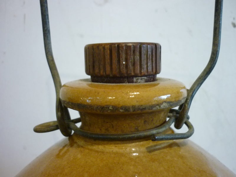 DUNEDIN WEST + Co ORIGINAL STONEWARE JAR.WITH STOPPER + HANDLE Carousel 8
