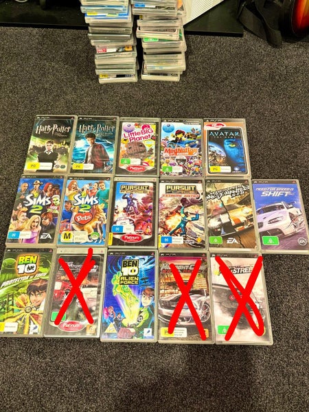 Radiant Red PSP 3000 & 35 Games Carousel 8