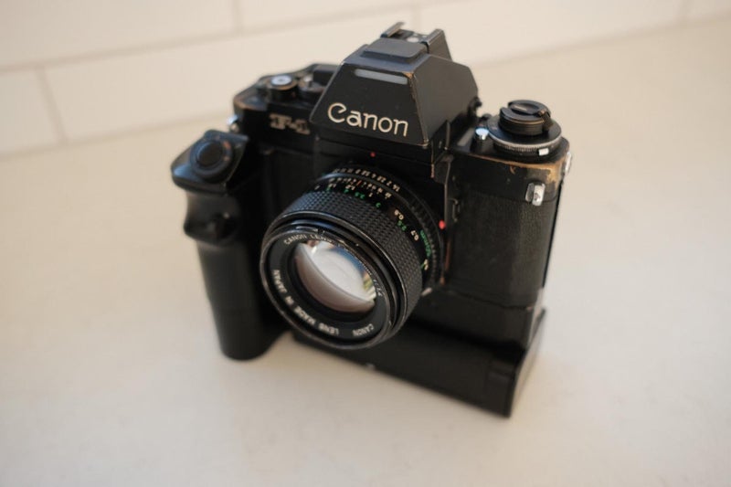 Canon 'new' F1 with 50mm F1.4 Carousel 2