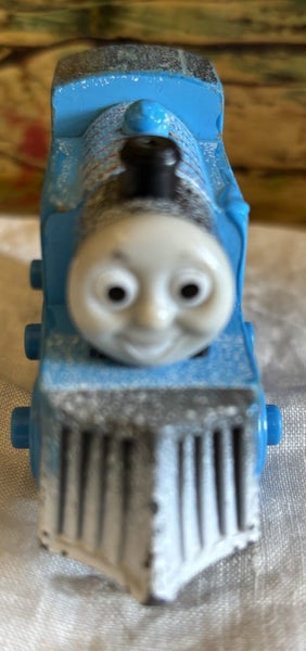Thomas Tank Wooden Engine Winter Snowy , Front Snow plough Great Used Condition Carousel 2