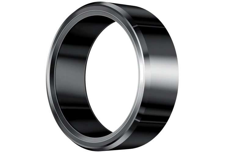 KUMI Smart Ring H1 Zirconium Ceramic & Stainless Steel -Size 9, Black Carousel 1