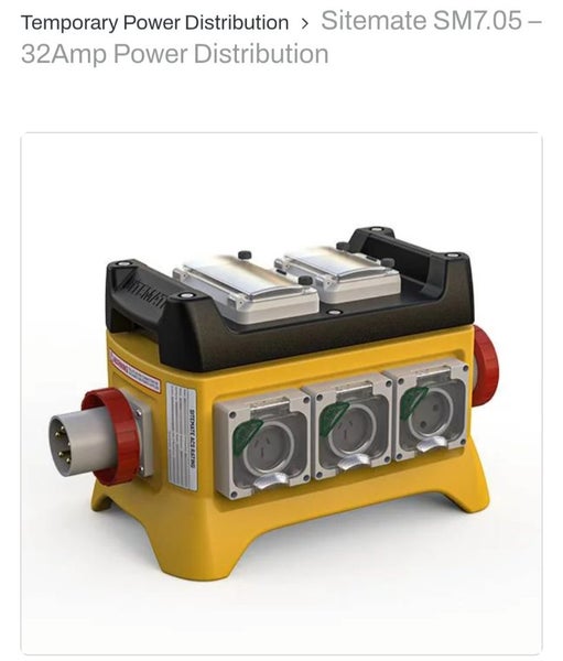 32 Amp Temporary Power Distribution Unit Carousel 1