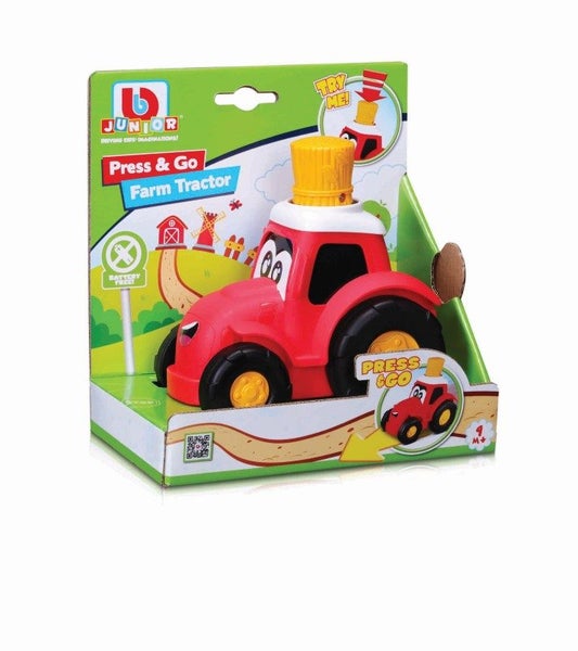 PRESS & GO FARM TRACTOR - BB JUNIOR (RED) Carousel 2