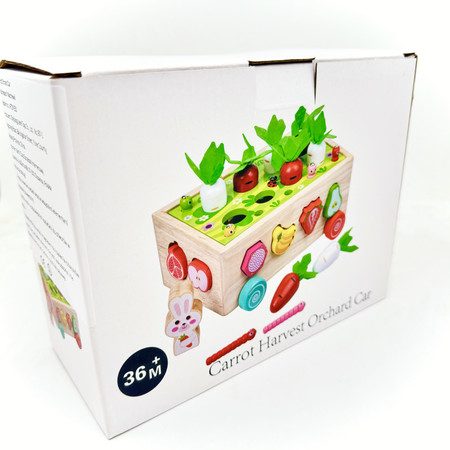 Kids Montessori Educational Wooden Toys Carousel 6