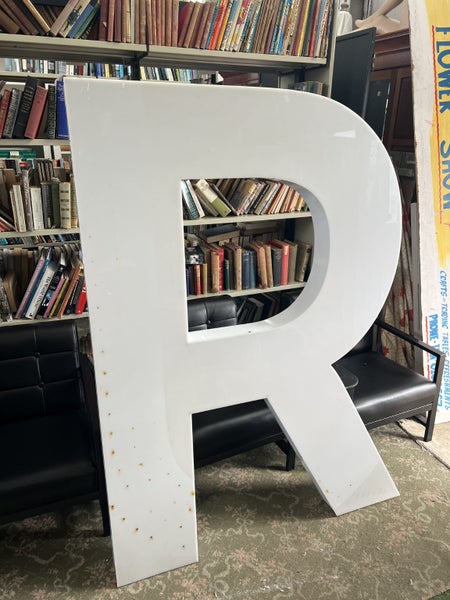 HUGE SIGNAGE 1.66m Tall - The Letter R - $1 RESERVE Carousel 1