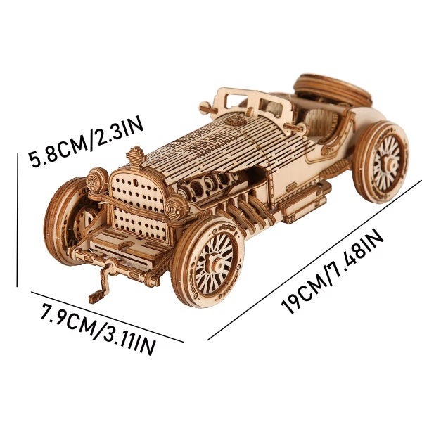 3D Wooden Puzzle - Vintage Car Carousel 1