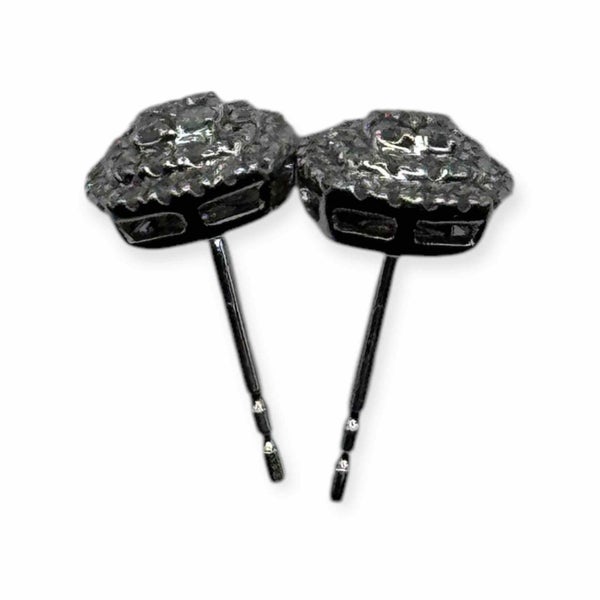 10CT WHITE GOLD P EARRINGS Carousel 3
