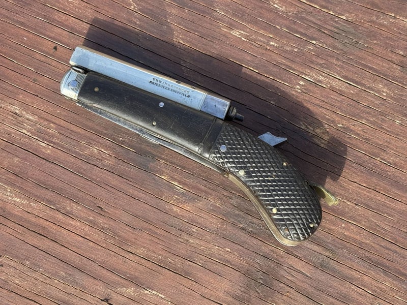 Percussion Knife Pistol. Awesome, antique, muzzle-loader gun. No licence Carousel 2