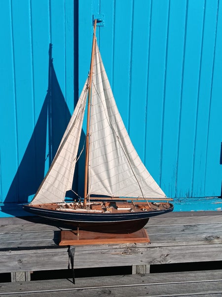 Large Wooden Modern Yacht (J Class?) Carousel 1
