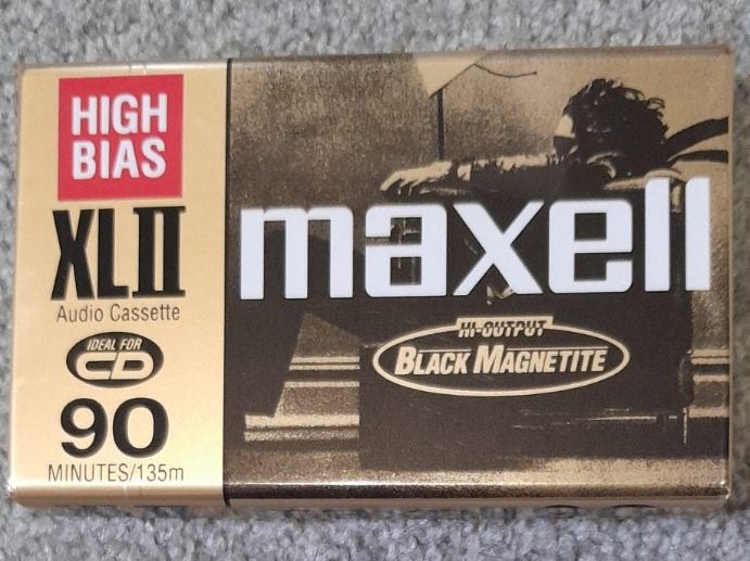 Good Maxell Type II Tape! -XLII 90 min Blank Audio Cassette Tape (sealed/new) Carousel 1