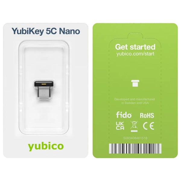 YubiKey 5C Nano | USB-C Security Key | Protect Your Online Accounts Carousel 1