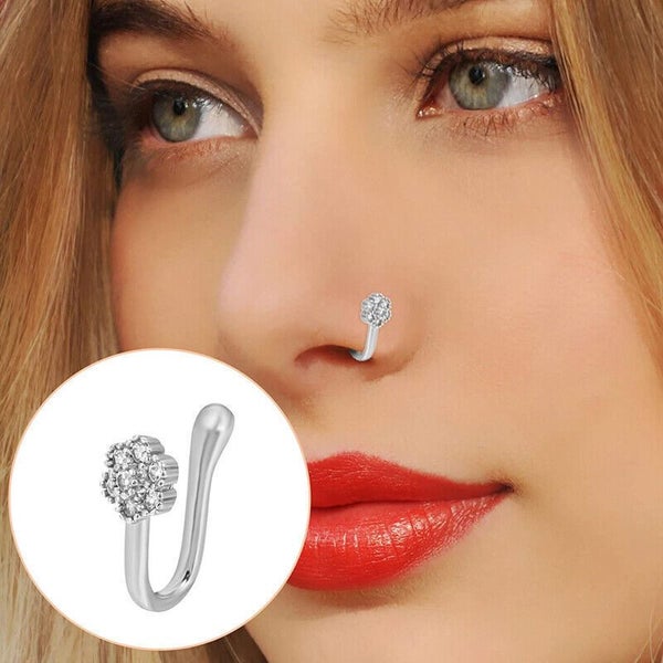 Fake Nose Cuff Nose Ring Cuffs Clip-On Nose Ring African Nose Cuff Non-Piercing Carousel 2