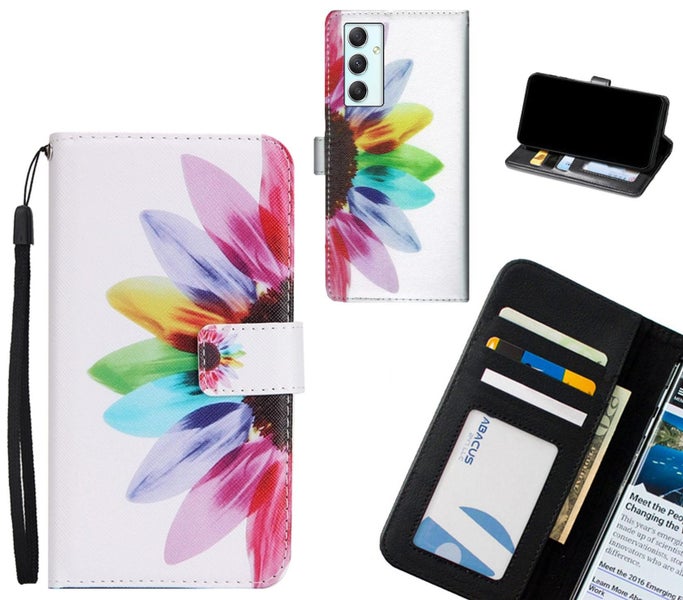 Samsung Galaxy A34 case 3 card leather wallet case printed ID Carousel 1