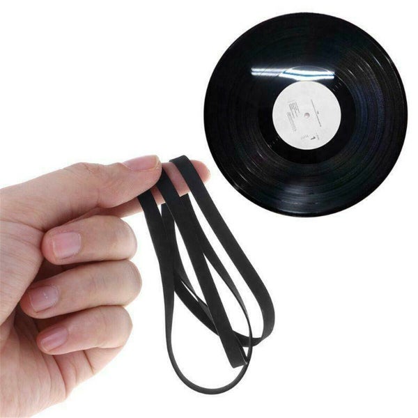 3PCS Rubber Drive Belt Turntable Replacement for Phono Tape CD Accessories Carousel 1