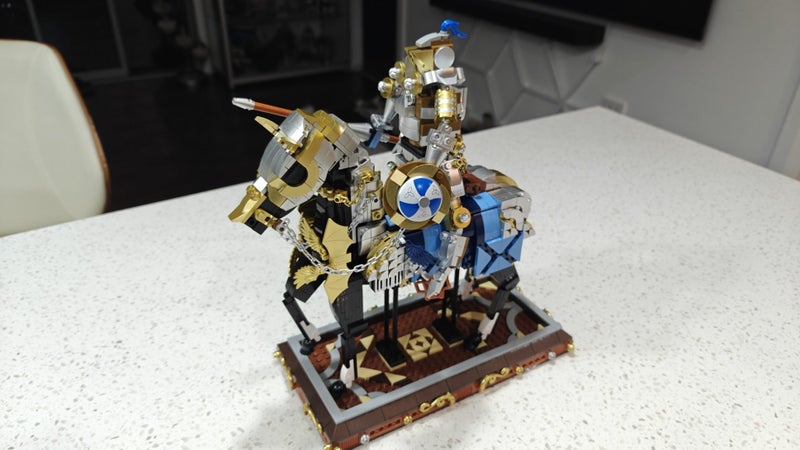 JIESTAR JJ9050 Age Of Knight with 1247 Pieces Blocks Carousel 2