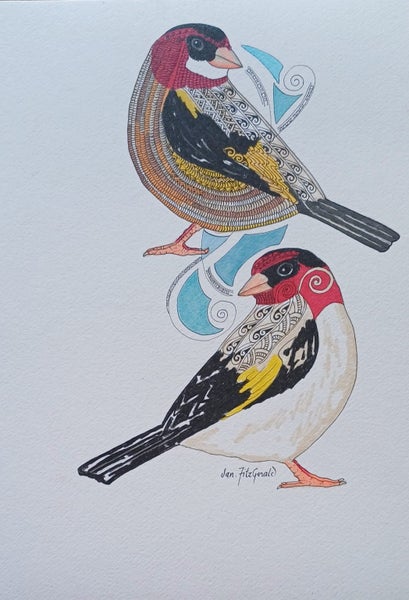 Goldfinch mates - by Jan FitzGerald Carousel 1