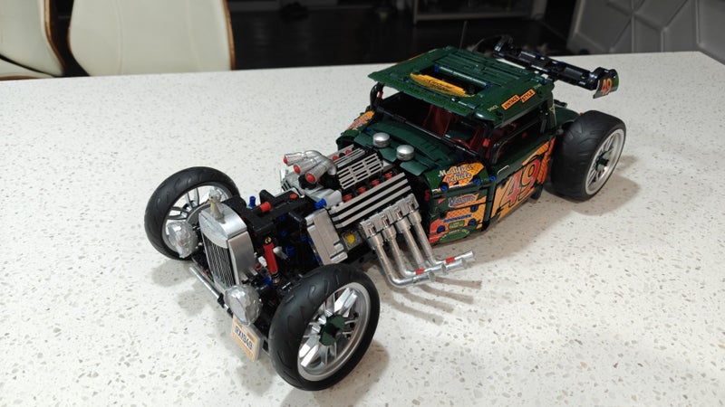 Classic Car Building Block Hot Rod 1949 KBOX 10509 2618pcs Carousel 2