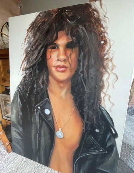 Art- Painting of Slash from Guns & Roses Carousel 1