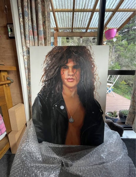 Art- Painting of Slash from Guns & Roses Carousel 2