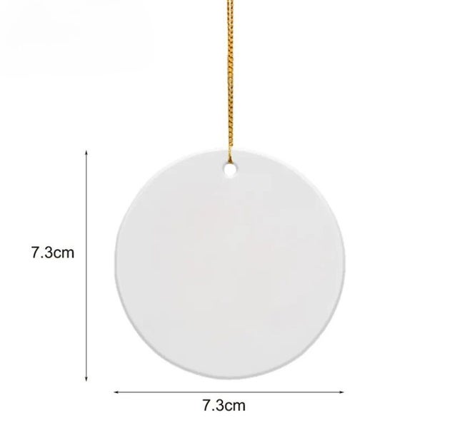 Ceramic xmas decorations 10pce – Perfect for Sublimation! Carousel 2