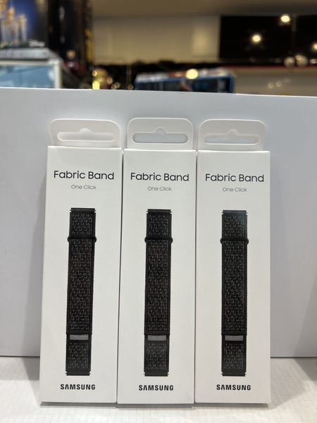 Samsung Galaxy Watch Fabric Band, M/L, Black 20mm Carousel 1