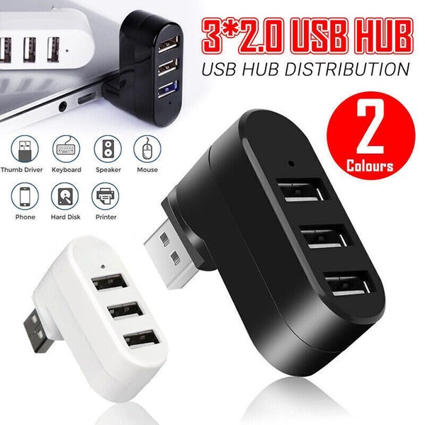 3 Port USB HUB Distribution Splitter Adapter Super Speed Data Hub For Laptop PC Carousel 1