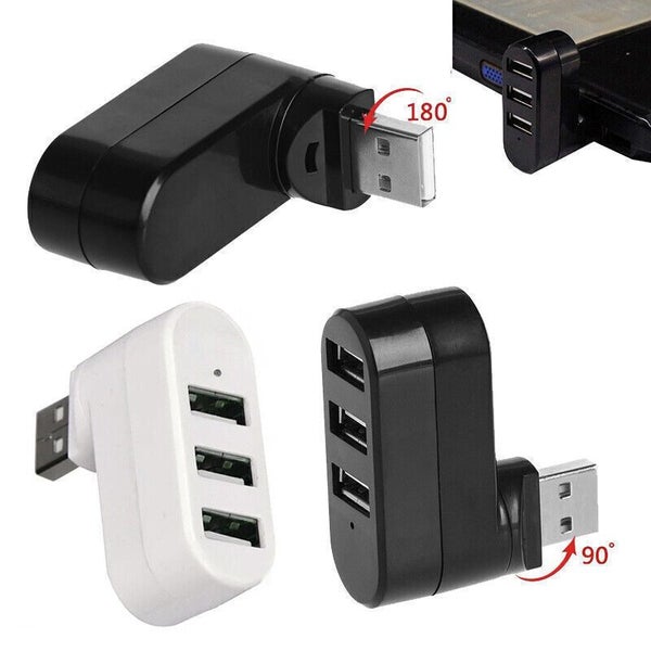 3 Port USB HUB Distribution Splitter Adapter Super Speed Data Hub For Laptop PC Carousel 2
