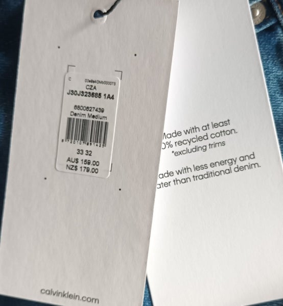 CALVIN KLEIN BRAND NEW JEANS 33 X 32 SLIM, RRP: NZ$ 179 Carousel 2