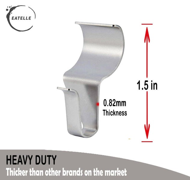 10pcs Eatelle Vinyl Siding Hooks Low Profile Heavy duty No-Hole Hangers No Dr... Carousel 7