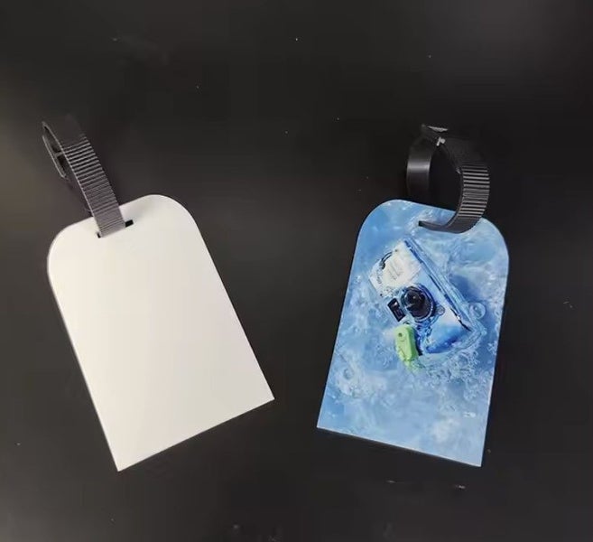 Rectangle sublimation Plastic Luggage Tags (Set of 10) – Double-Sided & Durable! Carousel 2