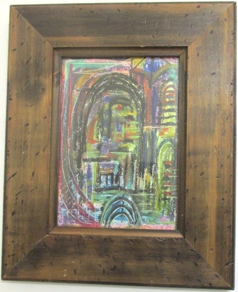 May Iremonger oil pastel drawing 'Gothic' 1994 Carousel 1